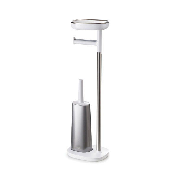 Joseph Joseph EasyStore Plus Free Standing Toilet Paper Holder with